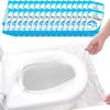 9UP Waterproof Non-Woven Fabric Toilet Seat Cover -15pcs | Seat Cover Avoid Direct Contact With Unhygienic Seat | Disposable Toilet Seat Cover For Travel (Pack Of 15Pcs) view 4