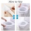 9UP Disposable Toilet Seat Cover For Travel | Waterproof Non-Woven Fabric Toilet Seat Cover Avoid Direct Contact With Unhygienic Seat (Pack Of 5) view 3