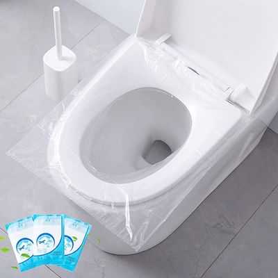 9UP Waterproof Toilet Seat Cover For Travel | Disposable Non-Woven Fabric Toilet Seat Cover Avoid Direct Contact With Unhygienic Seat (Pack Of 10)