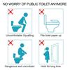 9UP Waterproof Toilet Seat Cover For Travel | Disposable Non-Woven Fabric Toilet Seat Cover Avoid Direct Contact With Unhygienic Seat (Pack Of 10) view 3