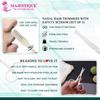 Majestique Nasal Hair Trimmers With Safety Scissor | Manual Mini Portable Nose Hair Cutter | Stainless Steel | Nose and Ears Grooming Kits - 3Pcs/Multicolor view 4