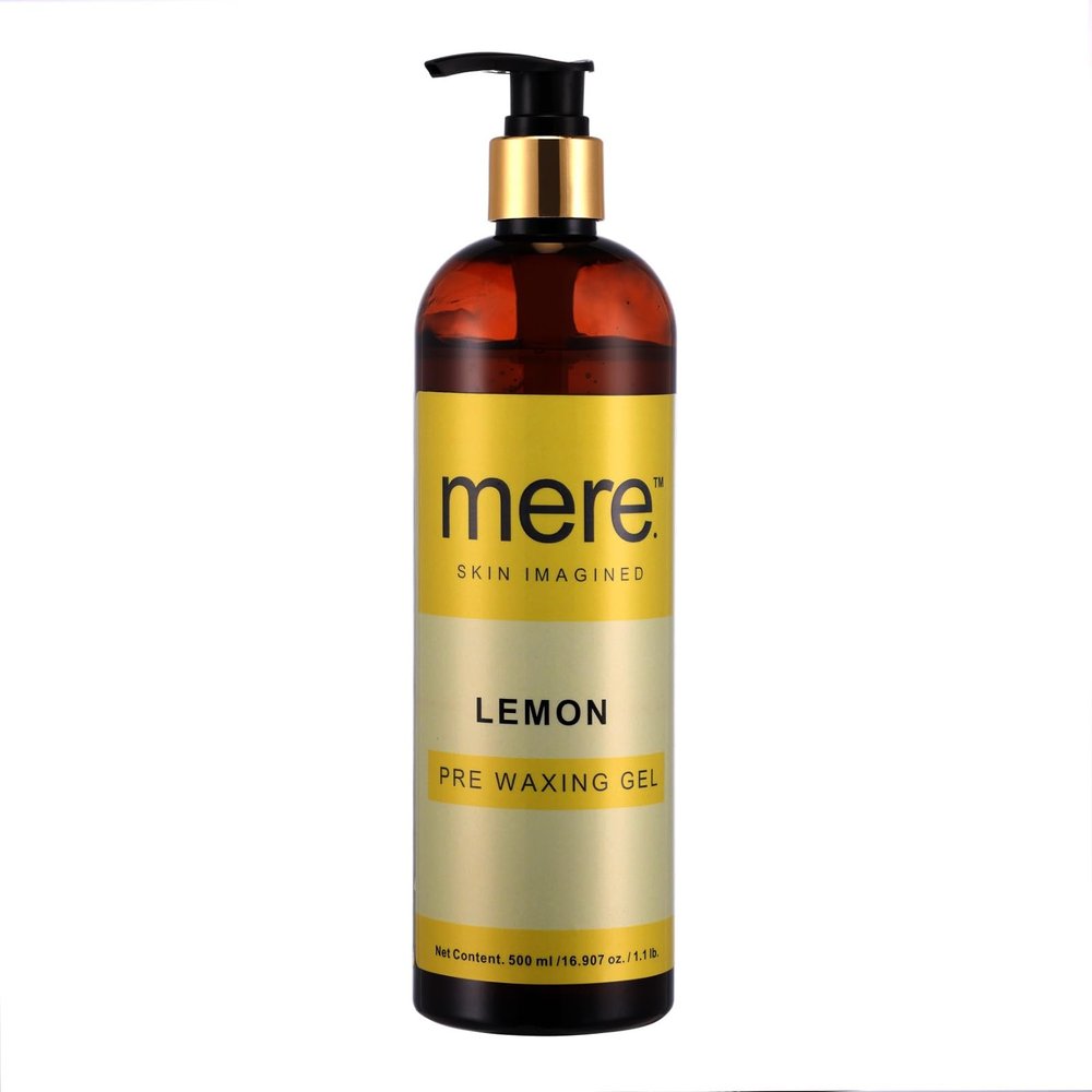 MERE SKIN IMAGINED Lemon Pre-Waxing Gel | Suitable For All Type of Skin | Pre Wax Gel to Clean Skin Before Hair Removal | 500 ML