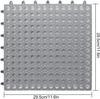 12 Pack 11.8" x 11.8" Interlocking Floor Tiles with Drain Holes Soft PVC Non Slip Shower Floor Mat Rubber Flooring Drainag Mat for Pool, Patio, Balcony, Kennel, Poultry, Dog (White+Grey 6+6) view 2