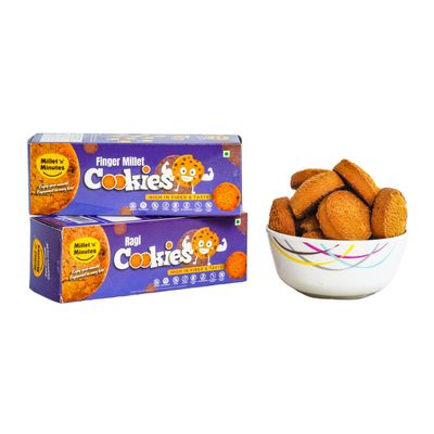 Millet 'n' Minutes - Finger Millet Cookies (Pack of 2)