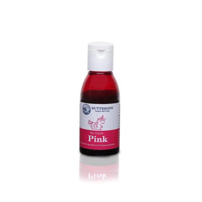 ButtrBoys Concentrated Pink Food Gel Colour For Cakes Cookies And Other Desserts Colouring agent Baking Gel 28 ML