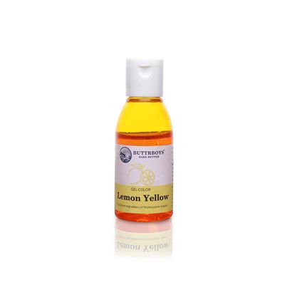 ButtrBoys Concentrated Lemon Yellow Food Gel Colour For Cakes Cookies And Other Desserts Colouring agent Baking Gel 28 ML