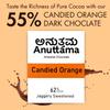 ANUTTAMA Dark Chocolate (Pack of 3) | Combo of Hot Mint+Sea Salt+Candied Orange | 62% Cocoa | Jaggery Sweetened | Dark Chocolate Bar | Keto Friendly & Vegan Chocolate | Chocolate Gift Pack 50 & 20g view 4