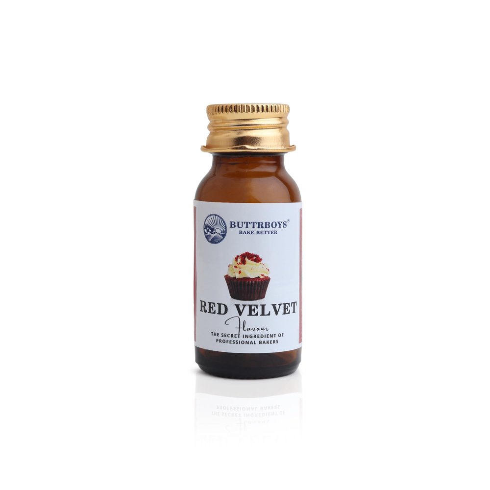 Buttrboys Flavour, Enhances the taste of Cakes, Cookies, Cupcakes & Desserts Red Velvet Flavour, 20ml