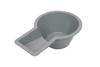 Accurate HealthCare PVC Bedpan For Patient Unisex Toilet Pot For Bed, Grey (3 L Grey) view 1