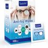 100Pcs Anti Fog Wipes for Glasses, Individually Wrapped Lens Cleaner Wipes Pre-Moistened Lens & Screen Cleaning Wipes for Laptop Computer, Pc Monitor, Phone, Watch, Camera Lens. view 1