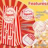 MAQIHAN 50 Popcorn Bags Individual Servings - Flat Bottom Paper Popcorn Food Bags Party Pop Corn Sleeves Bulk Carnival Halloween Snack Packs Gift Favor Treat bolsas para palomitas Movie Night Supplies view 4