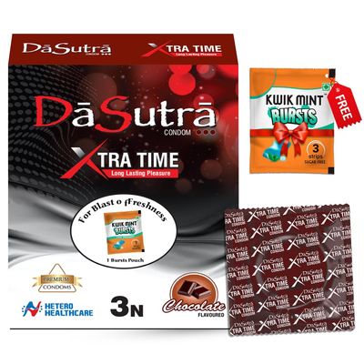 AZISTA Dasutra Max Pleasureted Condoms For Men|5 In 1 Multi-Textured Lubricated Condoms|Enhanced Pleasure For Both(Chocolate,3 Count(Pack Of 5))