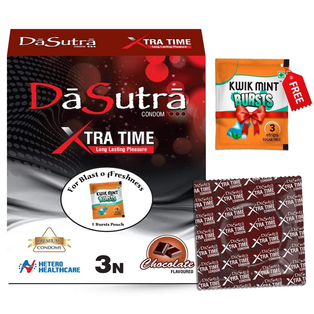 AZISTA Dasutra Max Pleasureted Condoms For Men|5 In 1 Multi-Textured Lubricated Condoms|Enhanced Pleasure For Both(Chocolate,3 Count(Pack Of 5))