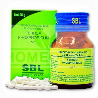 SBL Ferrum phosphoricum 3x || Pack of 3(25gx3)