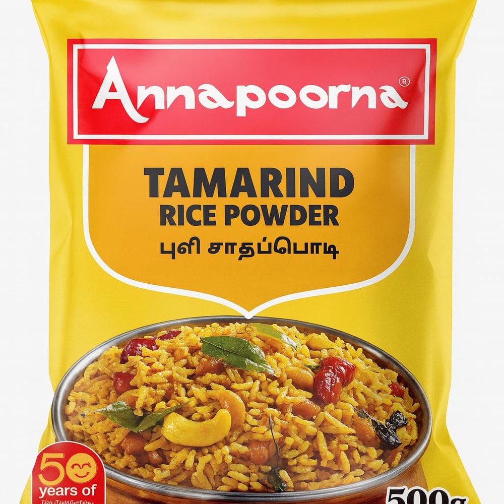ANNAPOORNA Tamarind Rice Powder 50 g | Pack of 5 | Total 250 g | The Taste that Unites | Handpicked Taste of Homemade Spice Products Since 1975