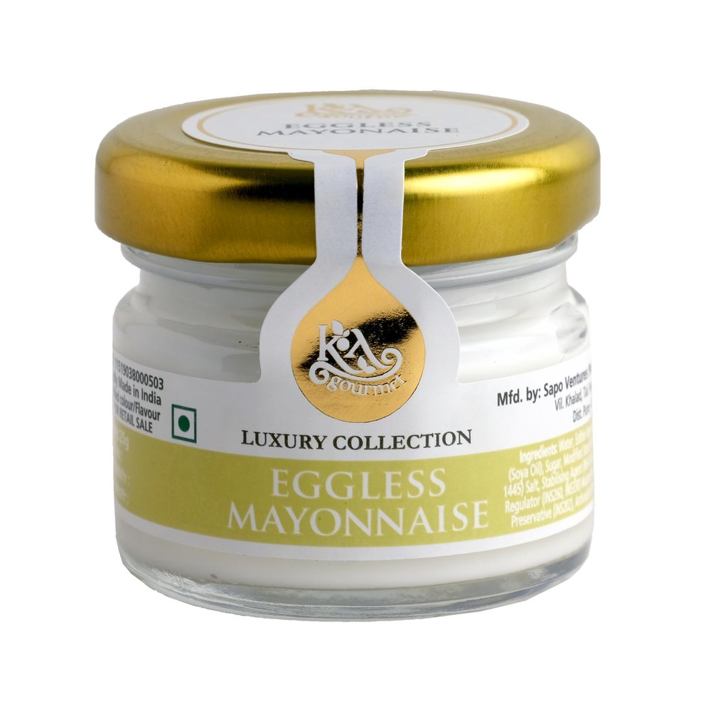 KA Gourmet Eggless Mayonnaise 28gm x 25- Mini Loved by Karen Anand | Gluten Free, Vegan, No Artificial Colour or Flavour | No Added Suagr - 28gm (Pack of 25)