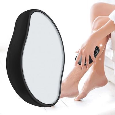 QUIQSHIPP Crystal Hair Eraser for Women and Men, Magic Crystal Hair Remover Painless Exfoliation Hair Removal Tool for Arms Legs Back, Washable Crystal Epilator Without Shaving for Smoot