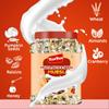 YUM YUM Crunchy Muesli: 41% Fruits, Nuts & Seeds - 750g | High Protein Breakfast Cereal with Almonds, Raisins, Cranberries, Papaya, Pumpkin Seeds | 32% Fiber, Whole Grain, No Preservatives view 4