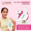 Chesta Formulation New Ultra-Soft Sanitary Pads (Pack Of 3 * 8 = 24 Pads In L-260mm + XXL-330mm + XXXL-360mm) With Mint FAR-IR Anion Better Hygiene & Comfort Pure Cotton 100% Rash-Free-Periods view 3