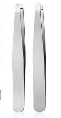Eyebrow Hair Removal Tweezer, Stainless Steel Tweezer Professional Eyebrow & Facial Hair Remover Tool for Women and Men No Gaps Hair Plucker (Pack of 2)