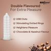 Manforce Cocktail Chocolate & Hazelnut Flavoured Condoms for Men with Dotted Rings| Extra Dotted for Her Extra Stimulation| Lubricated Latex Condoms| 10 Sheets x Pack of 12 view 4
