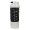 MuscleBlaze Tornado Gym Shaker (Grey, 500ml) | Sipper Bottle with Extra Compartment | Leakproof, BPA Free Protein Shaker| Plastic view 4