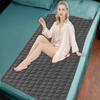 ADBENI HOME Quilted Cotton Waterproof Washable Incontinence Bed Pad, 72x34 Inch Grey, Ecofriendly, Absorbent, Non-Slip Plaid Positioning, Leak Proof & Stain Free, Multi Purpose Utility Sheet view 1