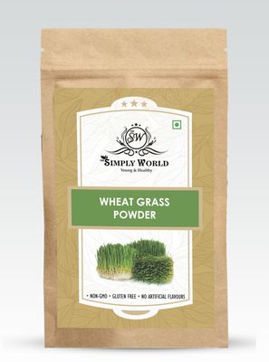100% Organic Wheat Grass, Organic Wheatgrass Powder for Energy, Immunity Support & Detoxification - (100g Veg Powder)