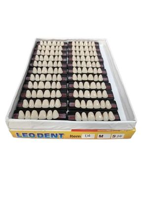 Dental Leo Dent Acrylic Teeth Kit Sets Shade Of Teeth Upper 6-24