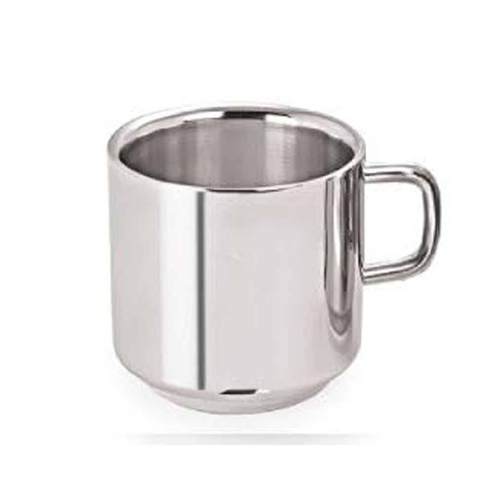 RSINC Stainless Steel Shaving Bowl | Shaving Bowl with Handle | Shaving Mug New Stainless Steel Metal Shaving Soap Mug | Bowl Cup Shaver Razor Cleansing Foam Tool for Man | 80 ml | T