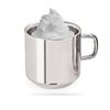 RSINC Stainless Steel Shaving Bowl | Shaving Bowl with Handle | Shaving Mug New Stainless Steel Metal Shaving Soap Mug | Bowl Cup Shaver Razor Cleansing Foam Tool for Man | 80 ml | T view 3