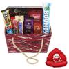 SFU E Com Bounty Chocolate Gift Hamper | Valentine Gift Combo With Heart Teddy Bear | Valentine Chocolate Gift For Boy Friend, Girl Friend, Fiance, Husband, Wife | 798 view 1