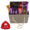 SFU E Com Chocolates & Dark Fantasy Gift Basket Combo | Valentine Gift Combo With Heart Teddy Bear | Valentine Chocolate Gift For Boy Friend, Girl Friend, Fiance, Husband, Wife | 837 view 1