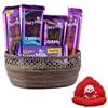SFU E Com Combo Of Silk Chocolates & Metal Basket | Valentine Gift Combo With Heart Teddy Bear | Valentine Chocolate Gift For Boy Friend, Girl Friend, Fiance, Husband, Wife | 766 view 1
