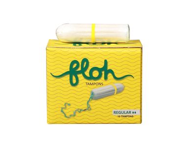 FLOH Tampons For Regular Menstrual flow,10 pcs | Tampons For Swimming | Regular absorption, Safe, Soft & Comfortable, Stain-free periods, Rash-free, Prevents odour, FDA approved |