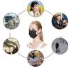 150 PCS 3 Ply Black Disposable Face Mask Filter Protection Face Masks view 3