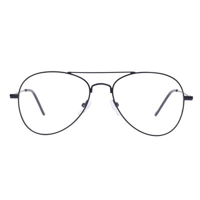ARN OPTICALS - Aviator Progressive Reading Glasses,Anti Glare,Blue Cut And Photochromic For Men Women Power +1.00 +1.25 +1.50 +1.75 +2.00 +2.25 +2.50 (medium 56mm, Distance Zero/near +1.50, Black)