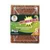 Coco Loco Coconut Scrub Pad | Natural Coir Stitched Scrubber for Kitchen, Utensils, Dishes | Eco-Friendly Coir Bath & Body Scrub pad | Pack of 5 view 1