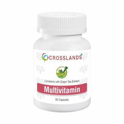 CROSSLANDS Multivitamin Capsules With Lycopene and Green Tea Extract for Men and Women | 60 Capsules