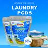FineX Laundry Pods - 28 Count Monthly Pack (14 Pods X 2 Packets) - No Detergent Powder/Liquid and Mess view 2