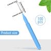 Patelai 100 Pieces Braces Brush for Cleaner Interdental Brush Toothpick Dental Tooth Flossing Head Oral Dental Hygiene Flosser Toothpick Cleaners Tooth Cleaning Tool (Classic) view 2