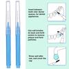 Patelai 100 Pieces Braces Brush for Cleaner Interdental Brush Toothpick Dental Tooth Flossing Head Oral Dental Hygiene Flosser Toothpick Cleaners Tooth Cleaning Tool (Classic) view 4