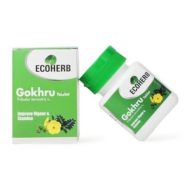 EcoHerb Herbals Gokshura - 60 Tablet (Pack of 2, 120)
