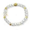 SHOP MY ARTS Clear Quartz Sphatik Bracelet for Women Men with Smiley - Stylish Crystal Bracelet for Reiki Healing Crystal Girls (Elastic) view 2