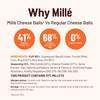 Mille Cheese Balls | 37% Millets | Baked | No Palm Oil | Not Fried, 0 Preservatives | 0 Trans Fat | Healthy Snacks | Naturally Gluten Free | 35g x 4 view 3
