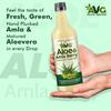 AVG Health Organics Aloe & Amla Berry, Aloevera & Amla Juice with Ashwagandha 1000ml, Boosts Immunity, Natural Detox, No Added Sugar view 2