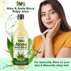AVG Health Organics Aloe & Amla Berry, Aloevera & Amla Juice with Ashwagandha 1000ml, Boosts Immunity, Natural Detox, No Added Sugar view 3
