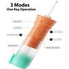 US1984 Professional Cordless Water Dental Flosser, 200ml Large Tank, 3 Modes, 4 Nozzles, IPX7, Orange, Teeth Cleaner view 2