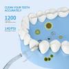US1984 Professional Cordless Water Dental Flosser, 200ml Large Tank, 3 Modes, 4 Nozzles, IPX7, Orange, Teeth Cleaner view 4