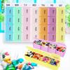 AASAISH New Weekly Pill Organizer (3-Times-A-Day Plus Backup New), 7 Day Pill Box, Portable Travel Prescription & Medication Pill Case, Vitamin Fish Oil Compartments Container (3-Time-Backup New) view 4